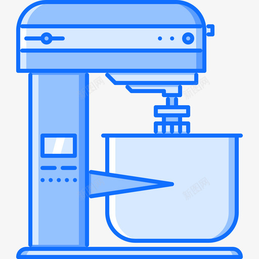 搅拌机厨房39蓝色图标svg_新图网 https://ixintu.com 厨房39 搅拌机 蓝色