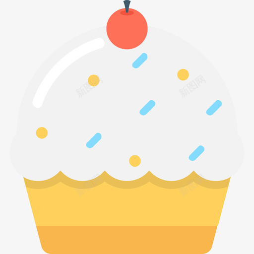 纸杯蛋糕派对和庆祝2扁平图标svg_新图网 https://ixintu.com 扁平 派对和庆祝2 纸杯蛋糕