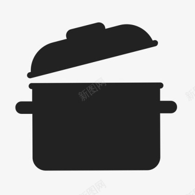 碗厨师盖子图标图标
