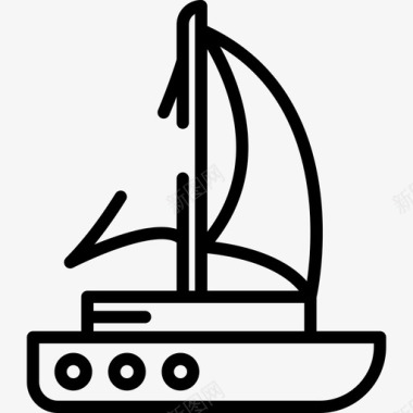 船野餐8直线型图标图标
