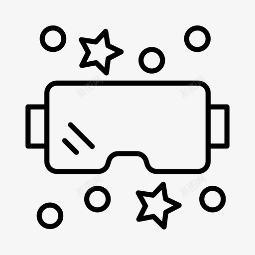 虚拟现实先进反乌托邦图标svg_新图网 https://ixintu.com 先进 反乌托邦 技术 未来 虚拟现实