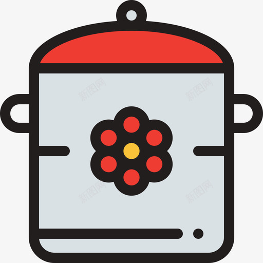 壶家用器皿9线颜色图标svg_新图网 https://ixintu.com 壶 家用器皿9 线颜色