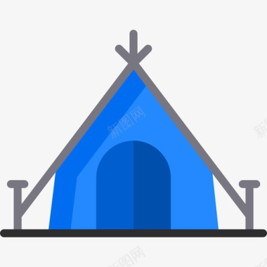 帐篷夏季12平房图标图标