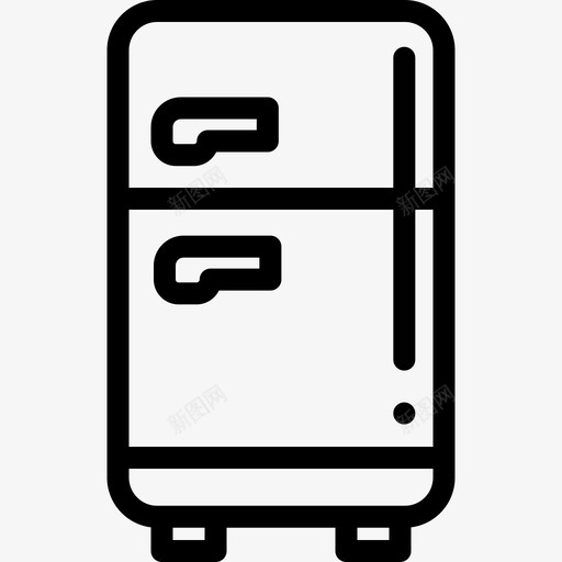 冰箱复古装饰15线性图标svg_新图网 https://ixintu.com 冰箱 复古装饰15 线性