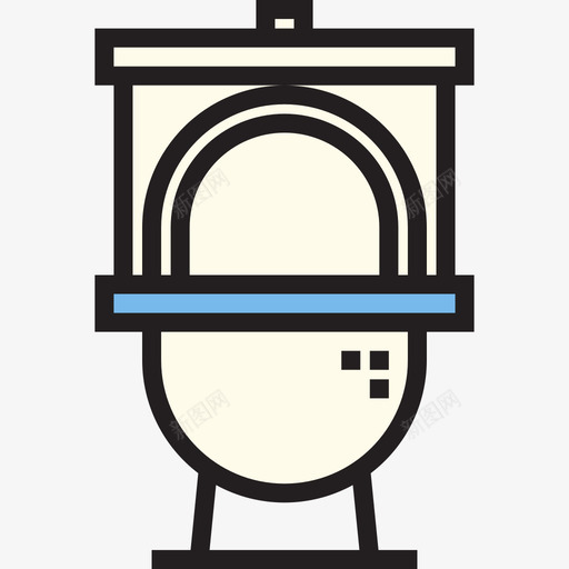 卫生间家用设备2线性颜色图标svg_新图网 https://ixintu.com 卫生间 家用设备2 线性颜色