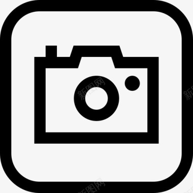 相机苹果logos6线性图标图标