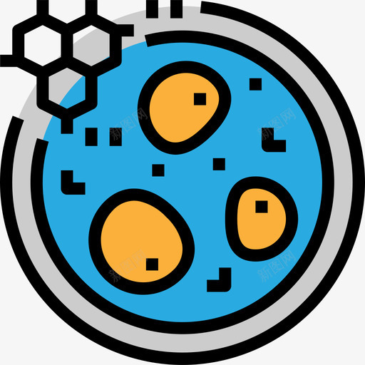细胞科学47线性颜色图标svg_新图网 https://ixintu.com 科学47 线性颜色 细胞