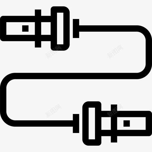 跳跃健身和健康3线性图标svg_新图网 https://ixintu.com 健身和健康3 线性 跳跃