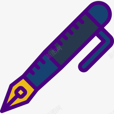 钢笔37号工具线颜色图标图标