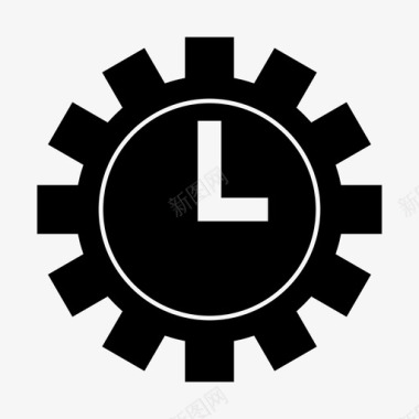 计时工作时钟小时图标图标