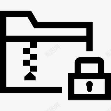 安全存档文件夹锁定图标图标