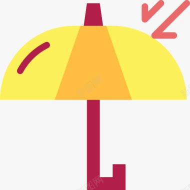 雨伞物流配送6扁平图标图标