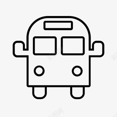 公共汽车城市公共汽车公共交通图标图标