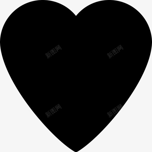 心脏基本图标4填充svg_新图网 https://ixintu.com 基本图标4 填充 心脏