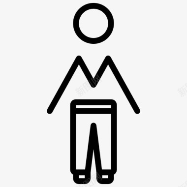 男浴室卫生间图标图标