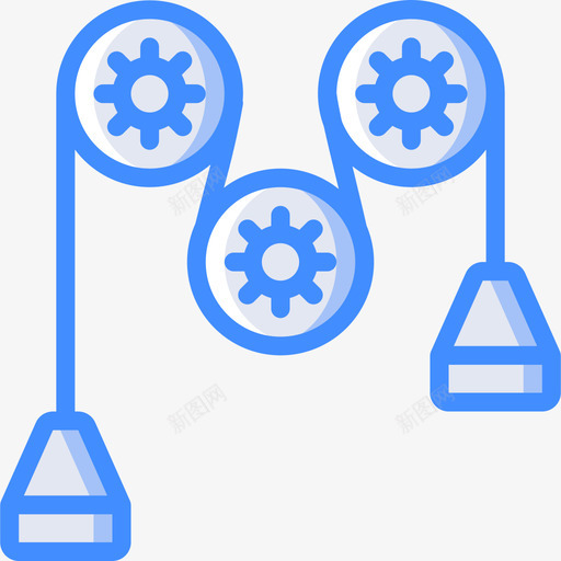 机械游戏开发4蓝色图标svg_新图网 https://ixintu.com 机械 游戏开发4 蓝色