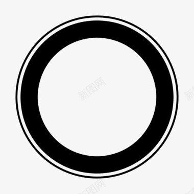限制车辆进入圆圈禁止图标图标