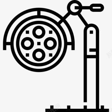 灯医疗器械10线性图标图标