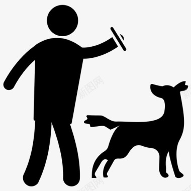 宠物游戏狗训练师狗训练图标图标