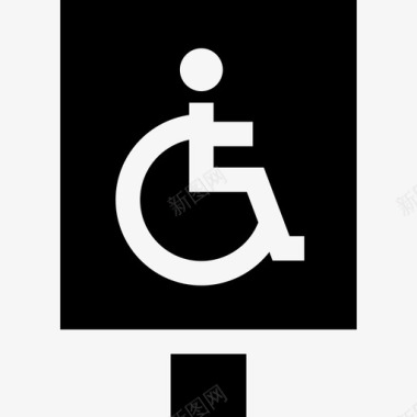 轮椅停车位4已满图标图标