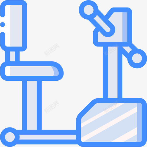 机器健身器材14蓝色图标svg_新图网 https://ixintu.com 健身器材14 机器 蓝色