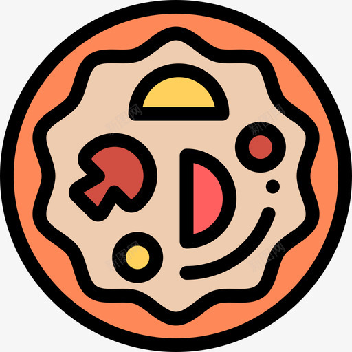 披萨快餐32原色图标svg_新图网 https://ixintu.com 原色 快餐32 披萨