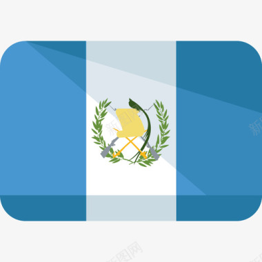 危地马拉国旗5平坦图标图标