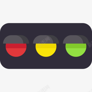 红绿灯旅行地点表情符号2平坦图标图标