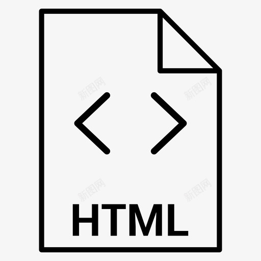 html文件代码文档图标svg_新图网 https://ixintu.com html文件 代码 文档