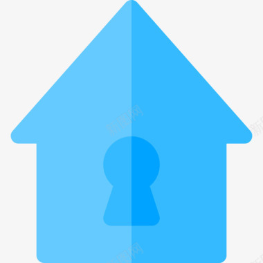 房锁钥匙和锁2平的图标图标
