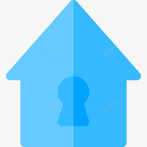 房锁钥匙和锁2平的图标svg_新图网 https://ixintu.com 平的 房锁 钥匙和锁2