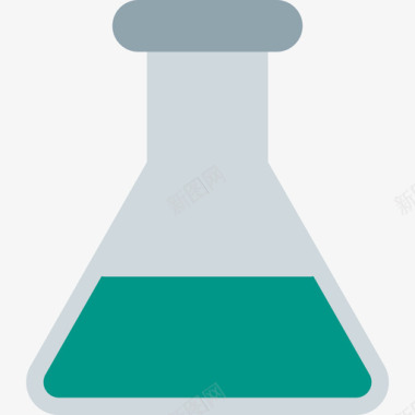 烧瓶科学52扁平图标图标