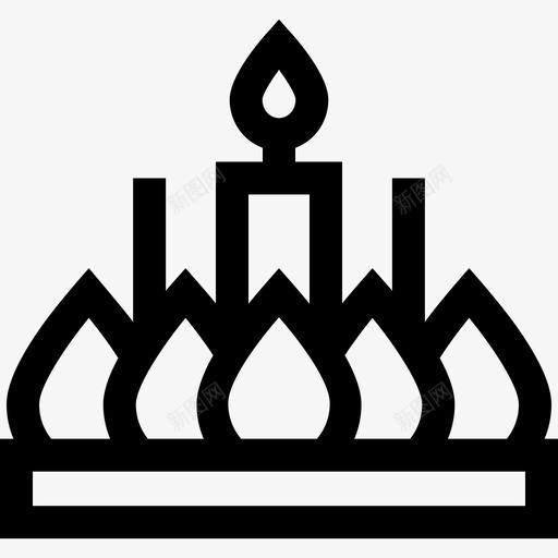 蜡烛泰国8直系图标svg_新图网 https://ixintu.com 泰国8 直系 蜡烛