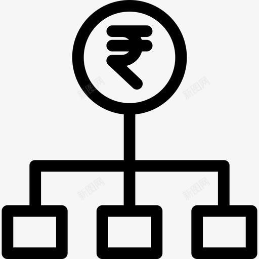 卢比银行和金融17直线图标svg_新图网 https://ixintu.com 卢比 直线 银行和金融17