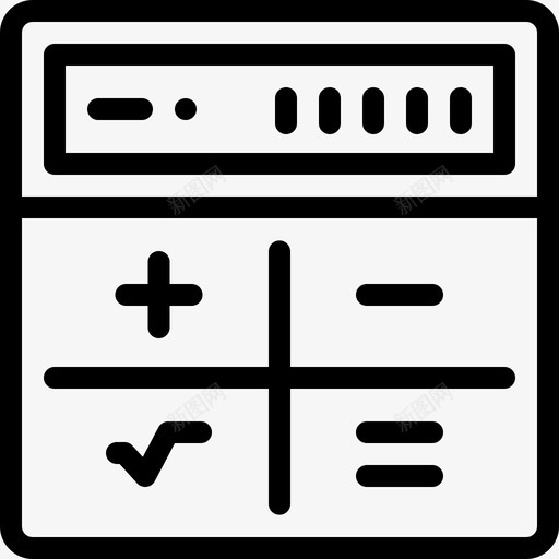 计算器学习23线性图标svg_新图网 https://ixintu.com 学习23 线性 计算器