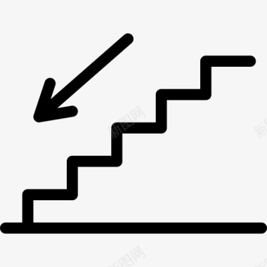 楼梯指路2直线图标图标