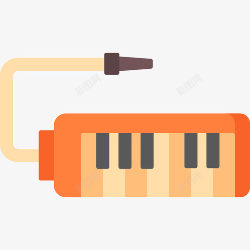 Melodica12号乐器扁平图标svg_新图网 https://ixintu.com 12号乐器 Melodica 扁平