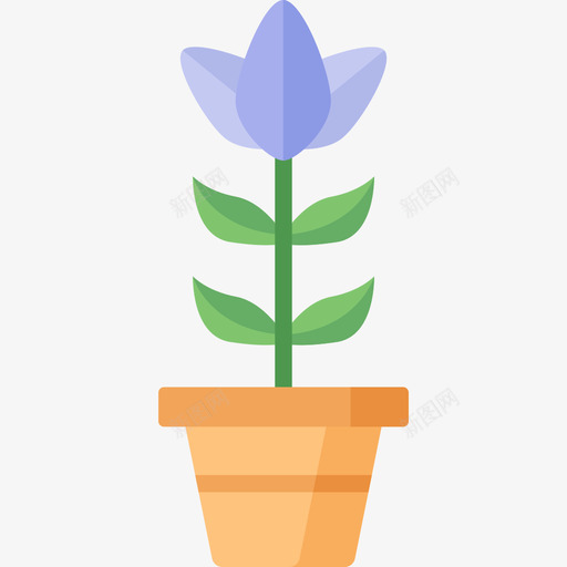 花卉室内植物平坦图标svg_新图网 https://ixintu.com 室内植物 平坦 花卉