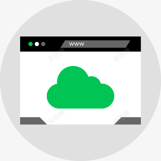 云在线和互联网4扁平图标svg_新图网 https://ixintu.com 云 在线和互联网4 扁平