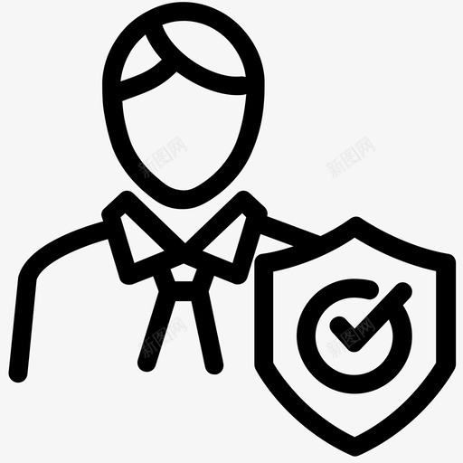 审计官员保护图标svg_新图网 https://ixintu.com 一般数据保护法规大纲 保护 官员 审计 屏蔽 用户