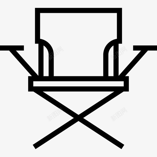 露营椅safari5直线型图标svg_新图网 https://ixintu.com safari5 直线型 露营椅