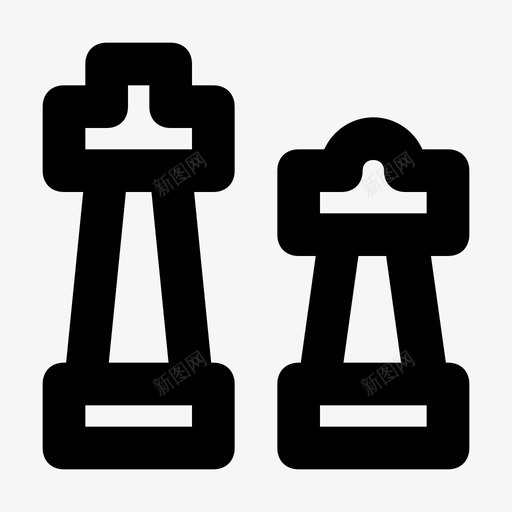 国际象棋商业概念图标svg_新图网 https://ixintu.com 分析和信息图表第2部分 商业 商业报告 国际象棋 战略 概念 管理