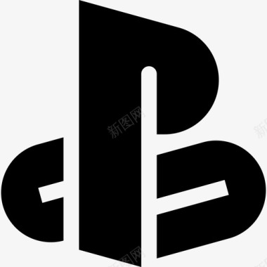 Playstation视频游戏徽标6填充图标图标