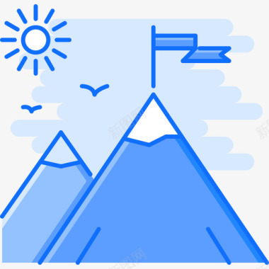 山商业188蓝色图标图标