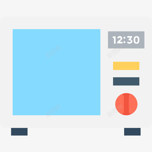 微波炉酒店和餐厅公寓图标svg_新图网 https://ixintu.com 公寓 微波炉 酒店和餐厅