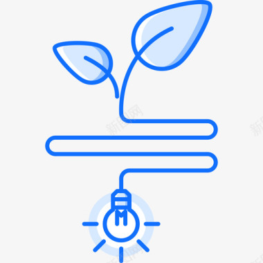 Sprout自然41蓝色图标图标
