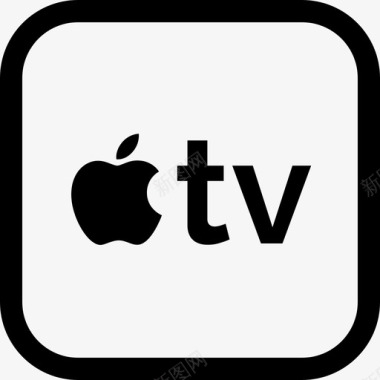 苹果电视苹果logos6线性图标图标