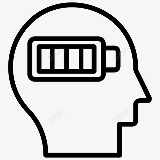 脑力个人潜能个人能量图标svg_新图网 https://ixintu.com 个人力量 个人潜能 个人能量 脑力 项目管理线向量图标