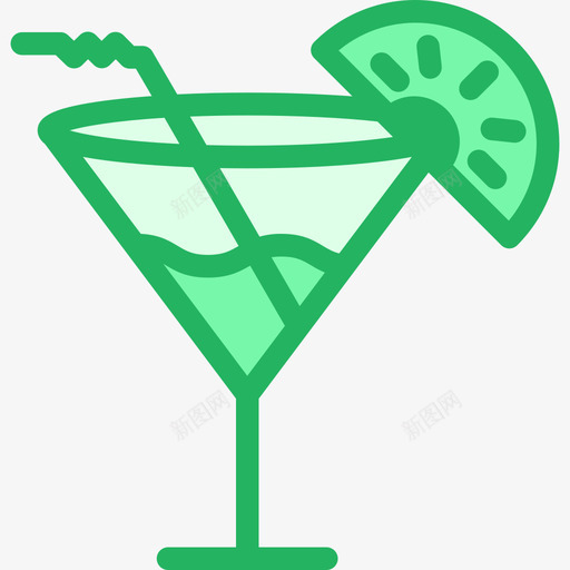 鸡尾酒24号酒吧线形绿色图标svg_新图网 https://ixintu.com 24号酒吧 线形绿色 鸡尾酒
