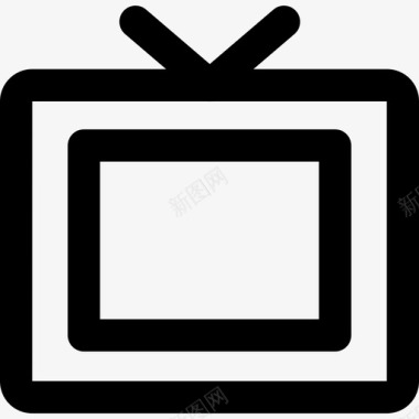 电视通讯81线性图标图标